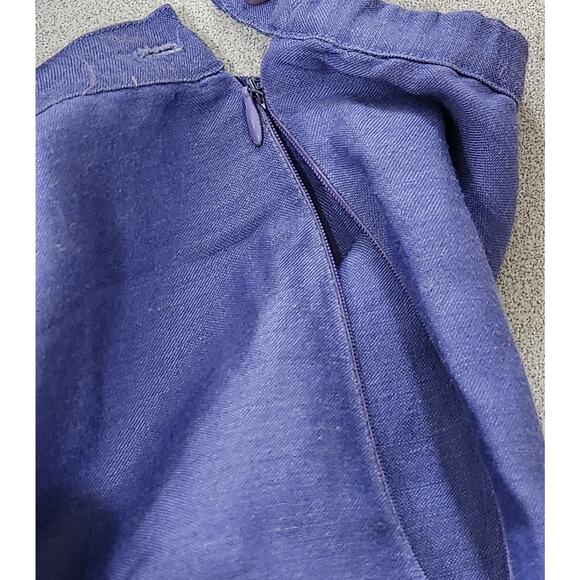 Jennifer Women Purple Blue Embroidered Top & Cropped Pants Set 20W Lightweight - Picture 10 of 10